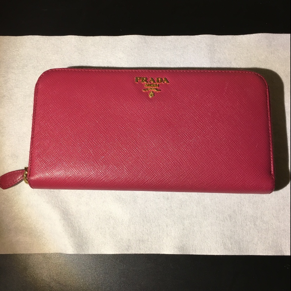 Prada Long Saffiano Leather Wallet
